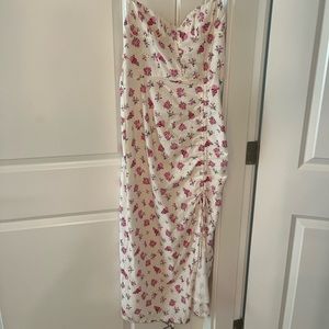 Zara foral midi dress